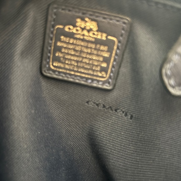 Coach Navy Blue satchel bag - Picture 12 of 16